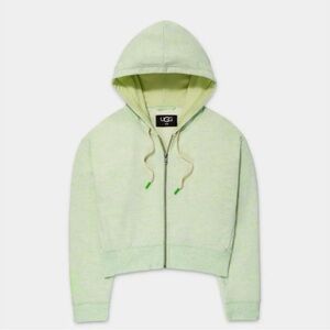 UGG Cropped Lime Green Hoodie Jacket